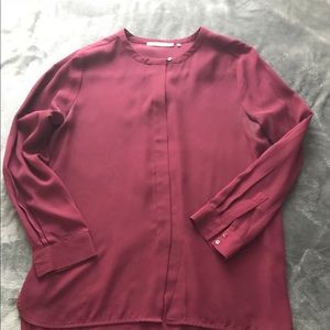 Burgundy blouse